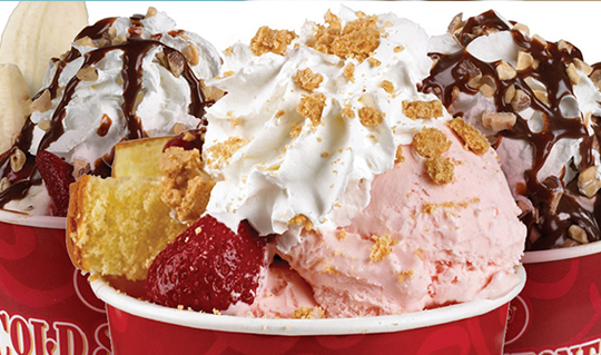 Dining at Cold Stone Creamery
