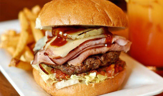 Dining at Blazing Onion Burgers, Brews & Spirits
