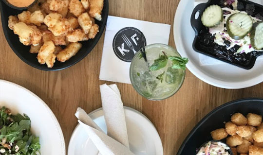 Dining at Kinfork BBQ & Tap