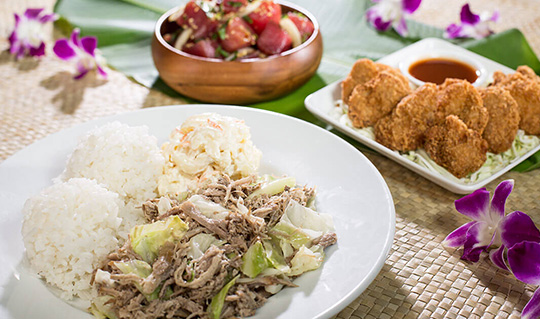 Dining at L&L Hawaiian Barbecue