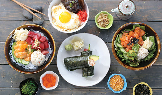 Dining at Go Fish Poke Bar