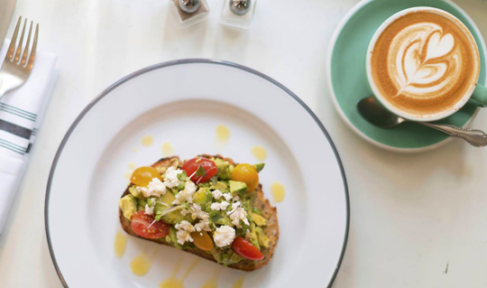 Dining at Bluestone Lane