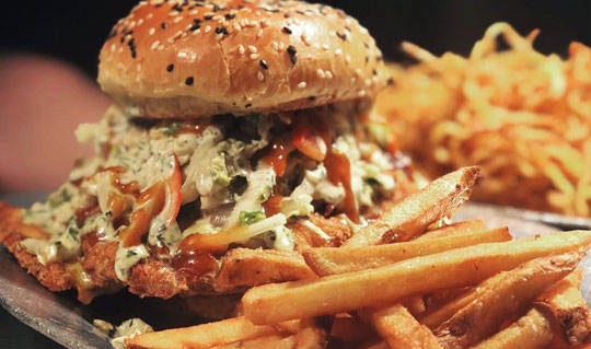 Dining at hop + grind