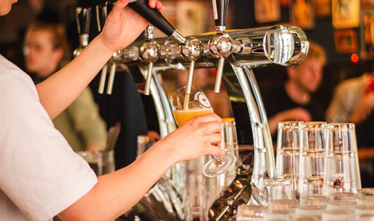 Dining at Prosperity Craft Beer & Wine Bar