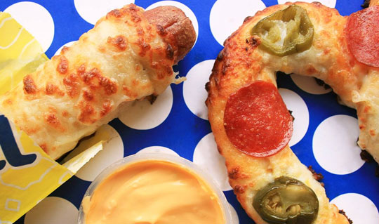 Dining at Wetzel's Pretzels